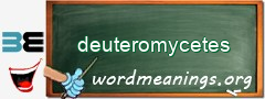 WordMeaning blackboard for deuteromycetes